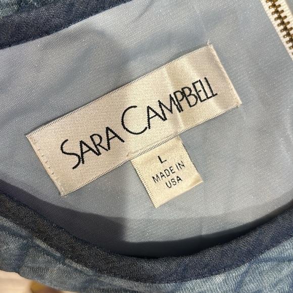 Sara Campbell Blue Quilted Short Sleeve Dress - Picture 5 of 5